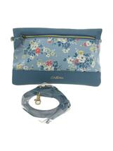 Cath Kidston◆ショルダーバッグ/コットン/BLU_画像1