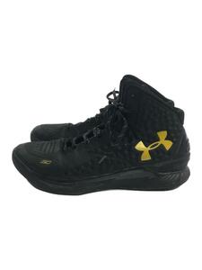 UNDER ARMOUR◆ハイカットスニーカー/28cm/BLK/1258723-008