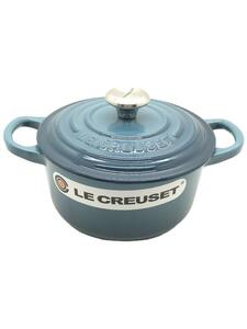 LE CREUSET◆鍋/16cm未満/BLU/COCOTTE RONDE 14cm