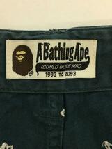 A BATHING APE◆ショートパンツ/M/コットン/NVY_画像4