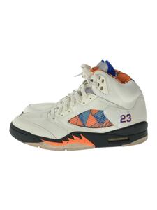 NIKE◆AIR JORDAN 5 RETRO/エアジョーダンレトロ/ホワイト/136027-148/27.5cm/WHT