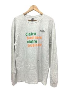 GILDAN◆長袖Tシャツ/L/コットン/GRY/プリント