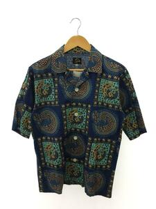 Needles◆22SS/Cabana Shirt Cloth Batik Print/半袖シャツ/M/ブルー/KP176