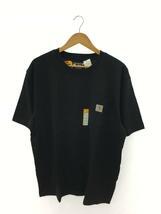 Carhartt◆Loose Fit Heavyweight S/S Pocket T-Shirt/Tシャツ/L/ブラック/無地_画像1