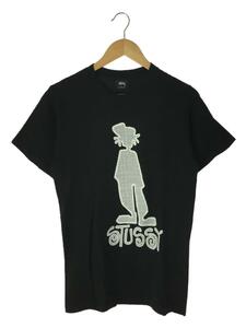 STUSSY◆Tシャツ/S/コットン/BLK