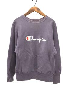 Champion◆チャンピオン/90s/刺繍タグ/REVERSE WEAVE/スウェット/M/コットン/パープル/使用感