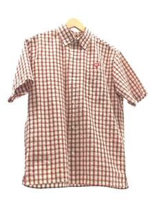 HUMAN MADE◆Checked BD S/S Shirt/半袖シャツ/M/レッド/チェック