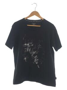 glamb◆クルーネックTシャツ/2/コットン/BLK/ブラック/フロントプリント