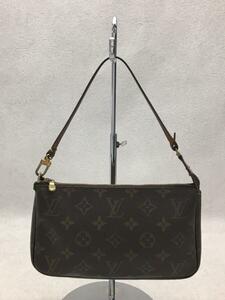 LOUIS VUITTON◆1)ポシェット・アクセソワール_モノグラム・キャンバス_BRW/PVC/ブラウン/ルイヴィトン/