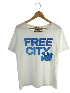 FREE CITY◆Tシャツ/2/コットン/WHT/700051-780