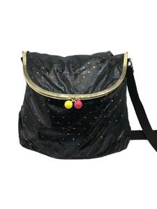 LESPORTSAC◆ショルダーバッグ/-/BLK/ドット