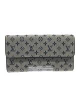 LOUIS VUITTON◆ポルト・トレゾール・インターナショナル_モノグラム・ミニ_GRY/キャンバス/GRY/レディース_画像1