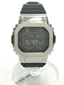 CASIO◆ソーラー腕時計・G-SHOCK/デジタル/SLV/BLK