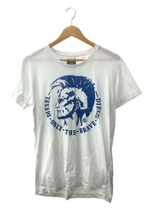 DIESEL◆Tシャツ/ロゴプリント/M/コットン/WHT/ホワイト/プリント/cl0023-00e8m200020