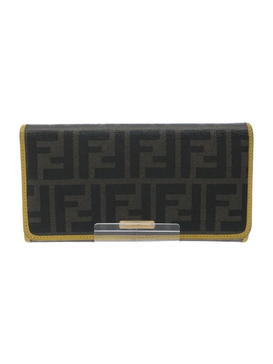 FENDI◇ズッカ/長財布/キャンバス/CML/総柄/レディース/8M0000-