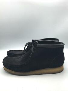 Clarks◆ブーツ/US9.5/BLK/レザー/35409/WALLABEE BOOT