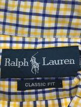 RALPH LAUREN◆長袖シャツ/XXL/コットン/YLW/チェック_画像3