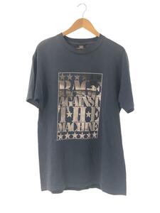 GIANT◆2000コピーライト有_RAGE AGAINST THE MACHINE_Tシャツ/-/コットン/NVY/無地