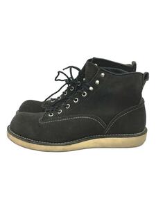 RED WING◆6-INCH LINEMAN BOOT/6 インチラインマンブーツ/25.5cm/ブラック/スウェード/2900