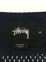 STUSSY◆半袖シャツ/M/ポリエステル/NVY_画像3