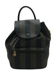 FENDI* rucksack /PVC/BRW/ stripe 