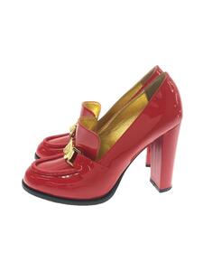 VERSUS VERSACE◆ヒールパンプス/38/RED/エナメル