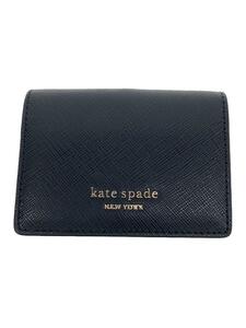 kate spade new york◆カードケース/PVC/ブラック/レディース