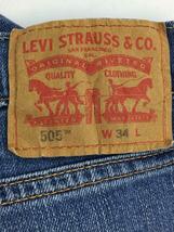 Levi’s◆ショートパンツ/34/コットン/IDG/無地_画像4