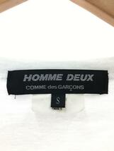 COMME des GARCONS HOMME DEUX◆Tシャツ/S/コットン/WHT/DC-T025_画像3