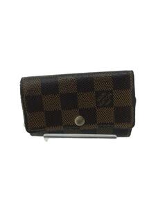 LOUIS VUITTON◆ミュルティクレ6_ダミエ・エベヌ_BRW/PVC/BRW/レディース