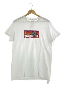 F-LAGSTUF-F◆BOX LOGO TEE/Tシャツ/M/コットン/WHT/19SS-5th-FS-04