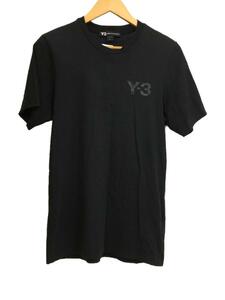 Y-3◆Tシャツ/S/コットン/BLK
