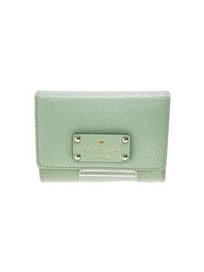 kate spade new york◆パスケース/レザー/GRN/無地/レディース/WLRU1736