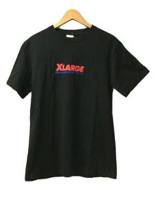 X-LARGE◆プリントロゴTシャツ/Tシャツ/M/コットン/BLK/01182105