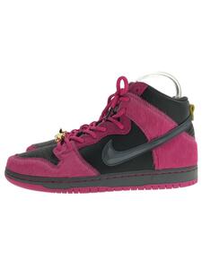 NIKE SB◆ダンクハイ/×Run The Jewel/ハイカットスニーカー/27.5cm/PNK/ハラコ/DX4356-600