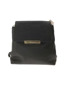 kate spade new york◆2WAYリュック/レザー/BLK/金具キズ有