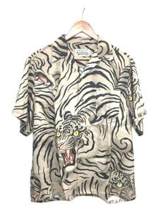 WACKO MARIA◆22ss/TIM LEHI/HAWAIIAN SHIRT/半袖シャツ/S/レーヨン/ベージュ/総柄