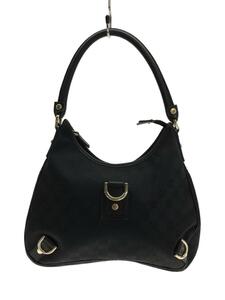 GUCCI◆ショルダーバッグ_アビー_グッチシマ/キャンバス/BLK