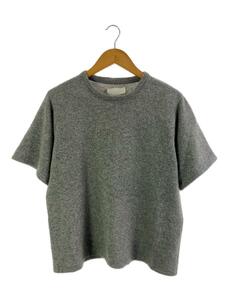 FRANKLIN TAILORED◆SHORT SLEEVE CASHMERE SWEATER/ヨゴレ有/セーター/3/カシミア/GRY