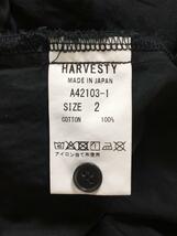 HARVESTY◆シャツワンピース/M/コットン/BLK_画像4