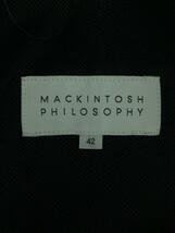 MACKINTOSH PHILOSOPHY◆ステンカラーコート/42/ポリエステル/NVY/無地/H1C3051129_画像3