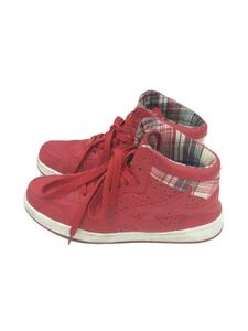 air walk◆ハイカットスニーカー/26cm/RED/チェック柄/レッド/