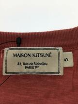 MAISON KITSUNE’◆Tシャツ/S/コットン/RED/無地/EM00154KJ0008_画像3