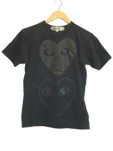 PLAY COMME des GARCONS◆Tシャツ/S/コットン/BLK/AZ-T194