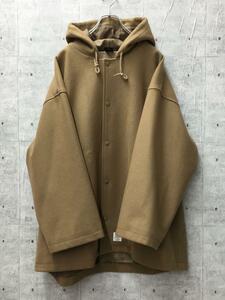 APPLEBUM◆21AW/Melton Hood Jacket/XL/ウール/キャメル/無地/2120604/