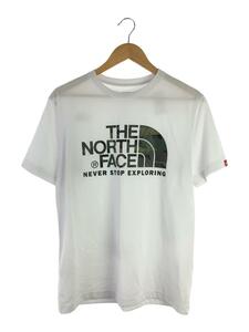 THE NORTH FACE◆S/S CAMOUFLAGE LOGO TEE_ショートスリーブ カモフラージュ ロゴ ティー/L/ポリエステル