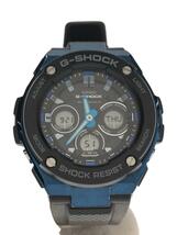 CASIO◆ソーラー腕時計・G-SHOCK/デジアナ/ブラック/ブラック/GST-W300G-1A2JF/5524_画像1