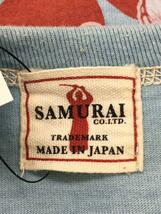 SAMURAI JEANS◆Tシャツ/L/コットン/BLU_画像3