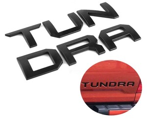 14-20 米国トヨタ タンドラ TUNDRA リアテールゲート エンブレム 汎用 3D 艶消し黒