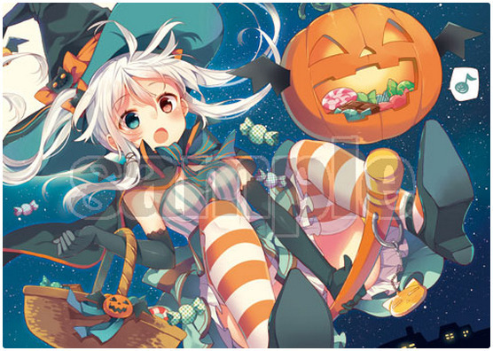 三嶋くろね A3アクリルプレート 10月E☆2描き下ろし ハロウィン 軸中心派